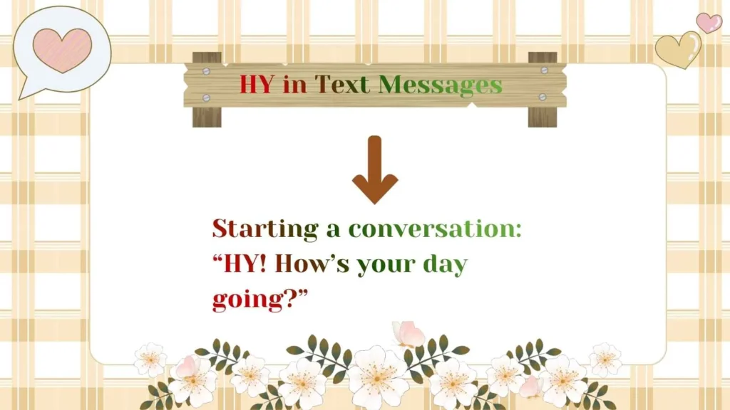 HY in Text Messages