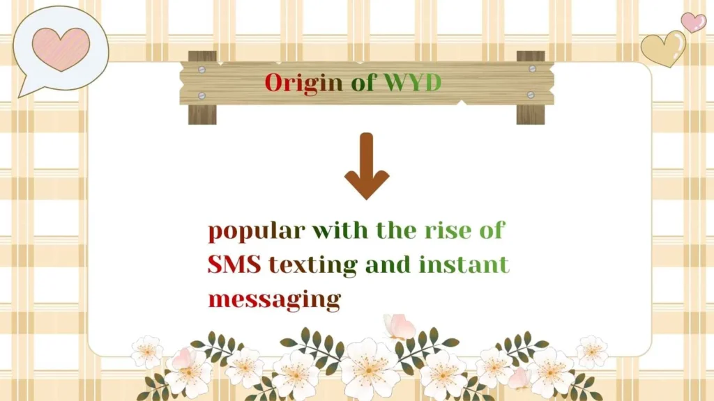 Origin of WYD 