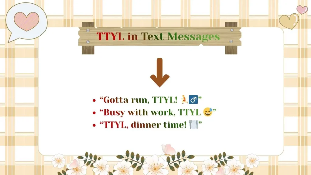 TTYL in Text Messages
