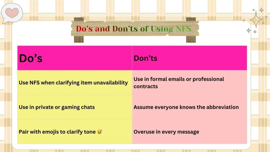 Do’s and Don’ts of Using NFS 