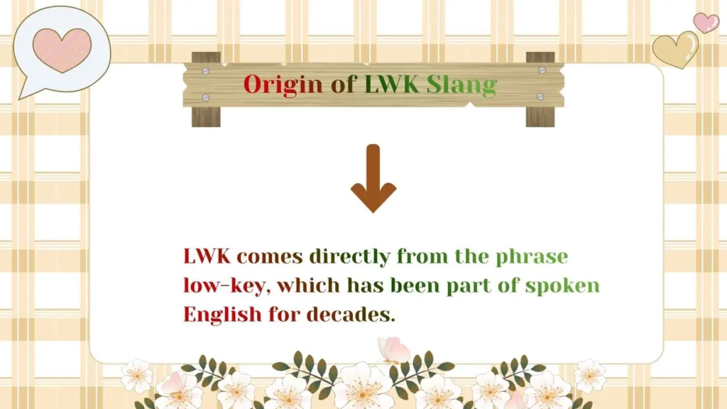 Origin of LWK Slang 