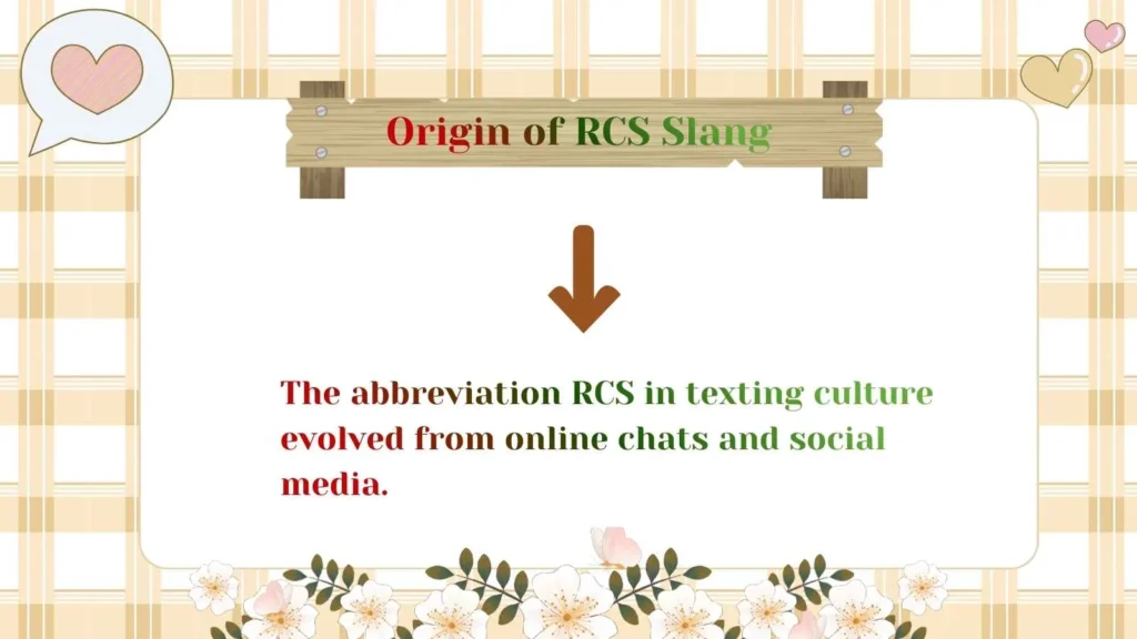 Origin of RCS Slang 
