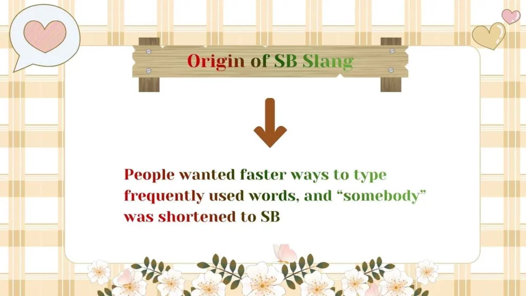 Origin of SB Slang