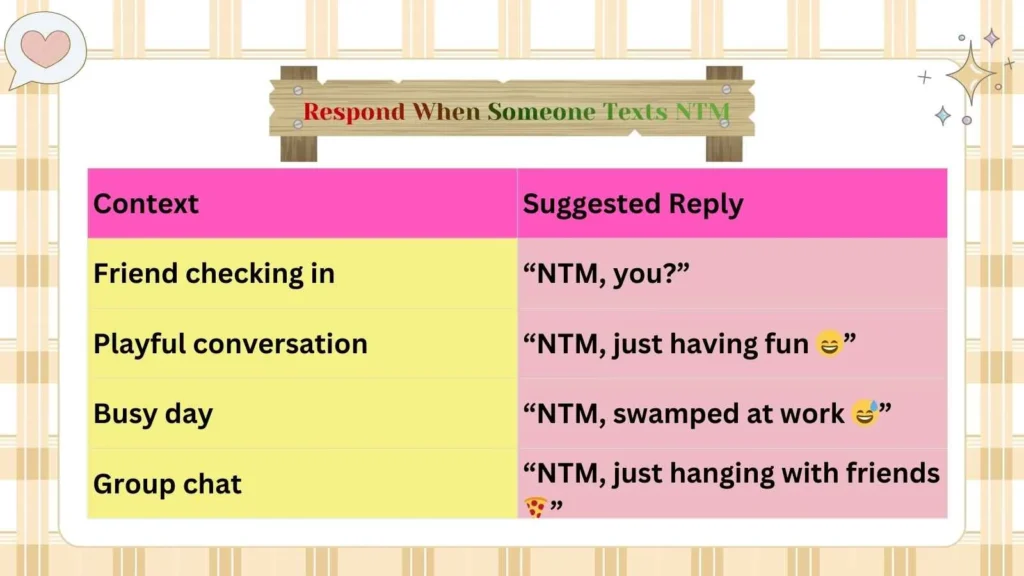 Respond When Someone Texts NTM