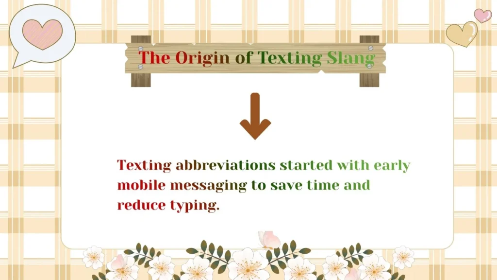 The Origin of Texting Slang 