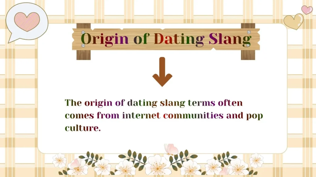 Origin of Dating Slang