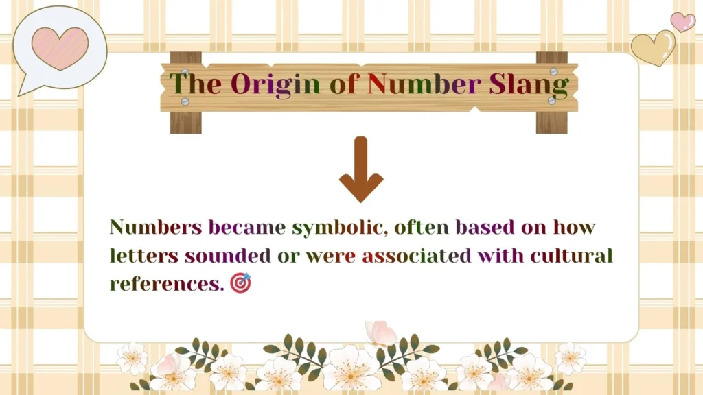 The Origin of Number Slang