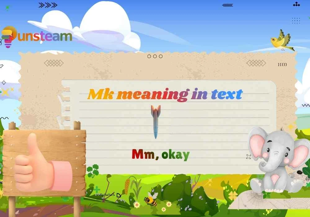 Mk meaning in text