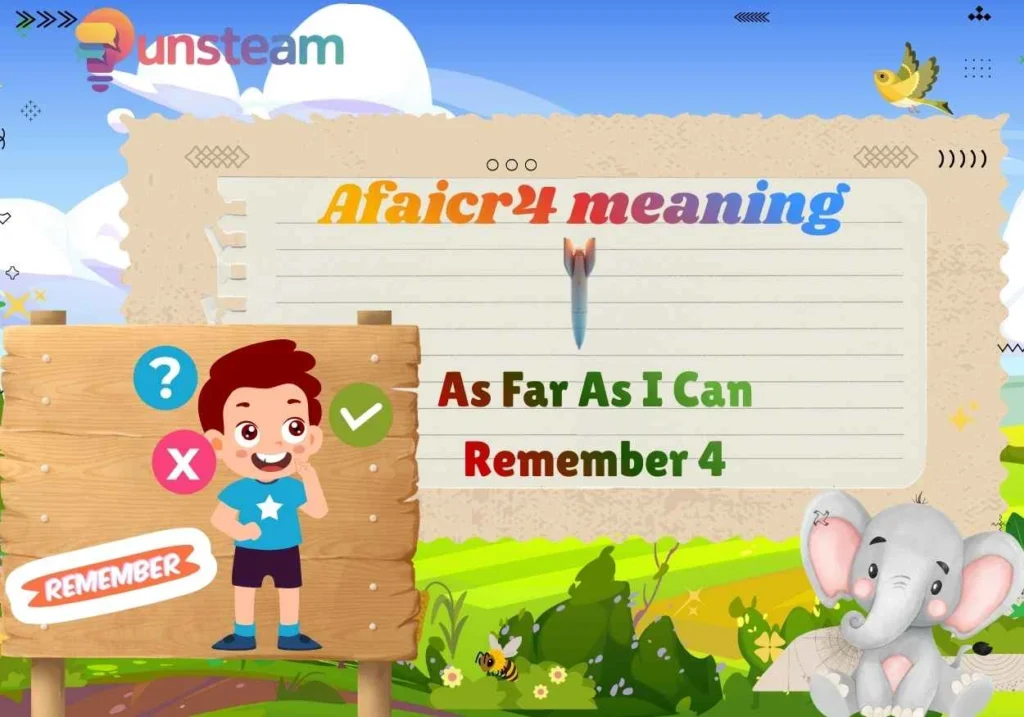 Afaicr4 meaning
